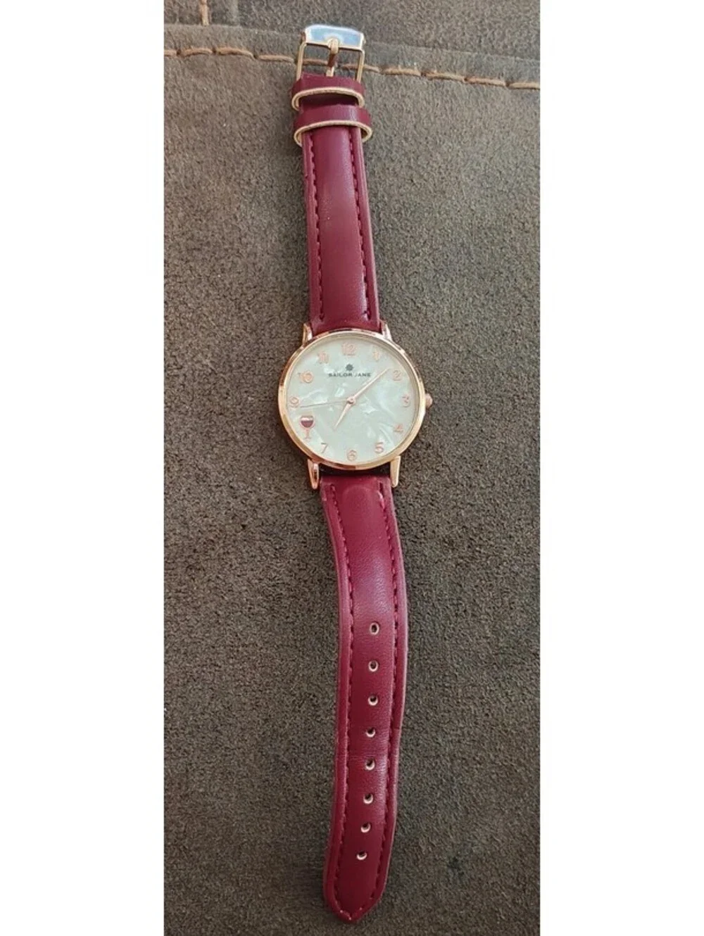 Sailor Jane Red Wine Themed Ladies Watch
